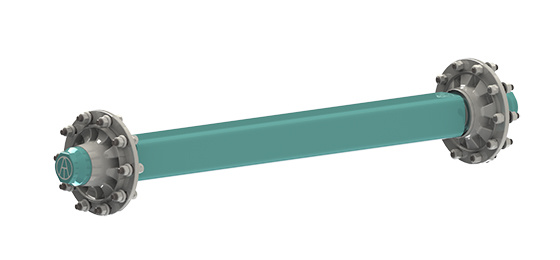 German Brakeless Axle