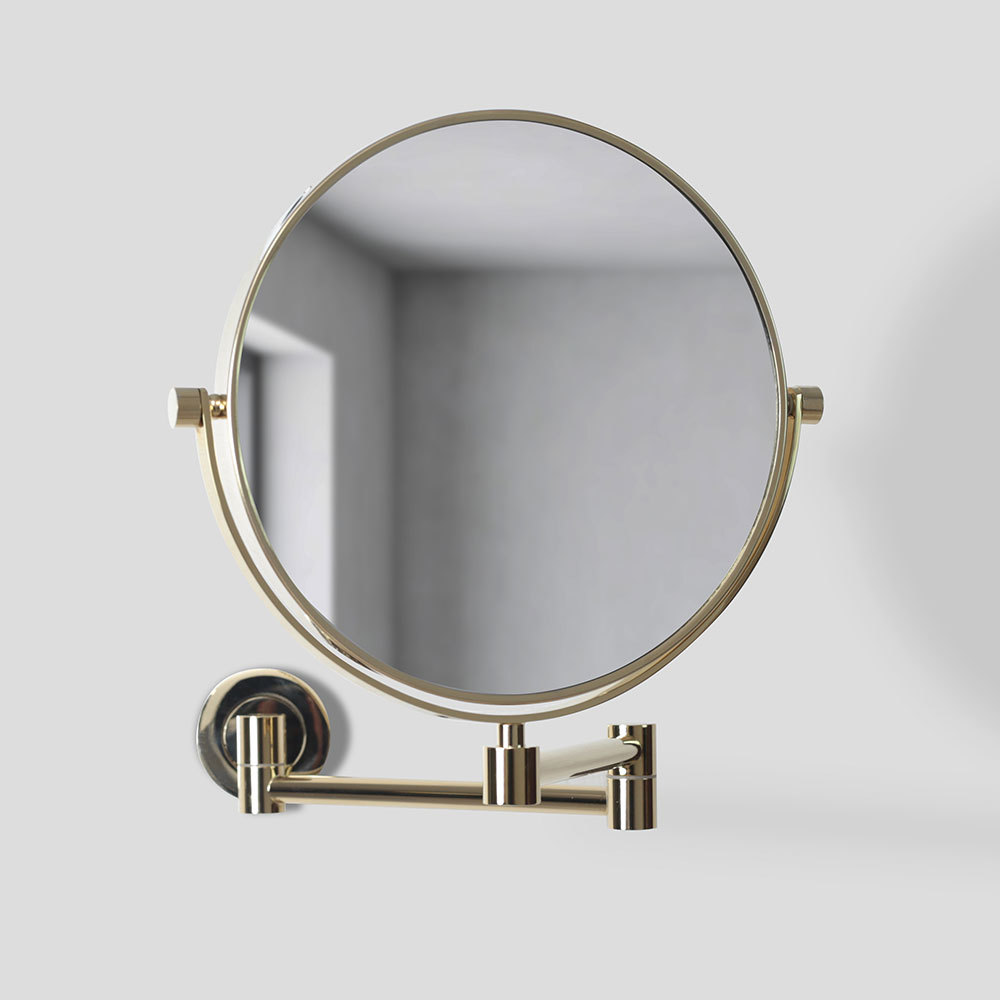 Wall mounted manifying makeup mirror 1305 Gold