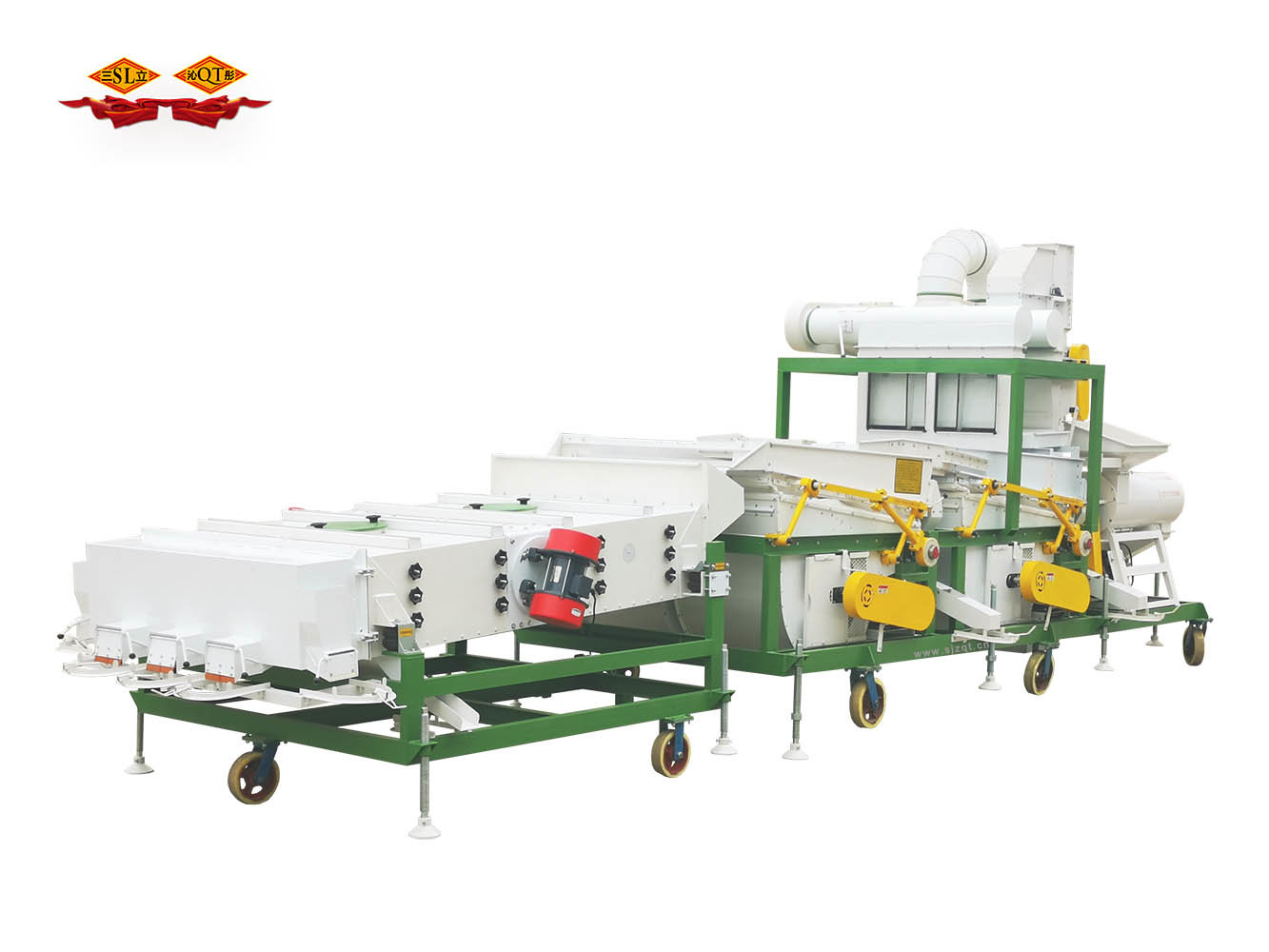 5XFZ-25QC1S Combination seed cleaner um double gravity table and wheat huller