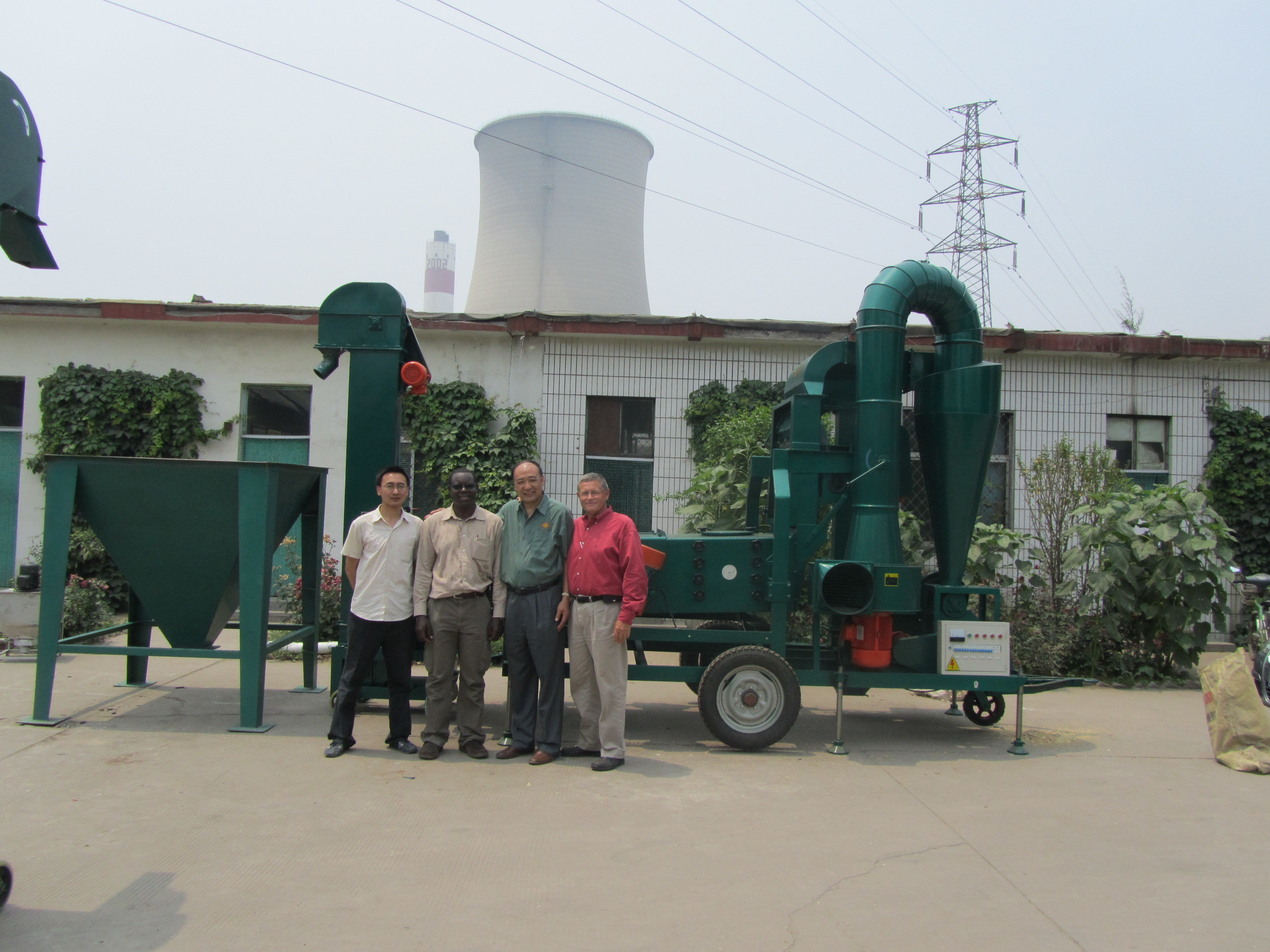Maize seed processing line
