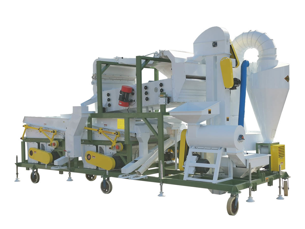 5XFZ-20C1S Double gravity table combination seed cleaner with wheat huller