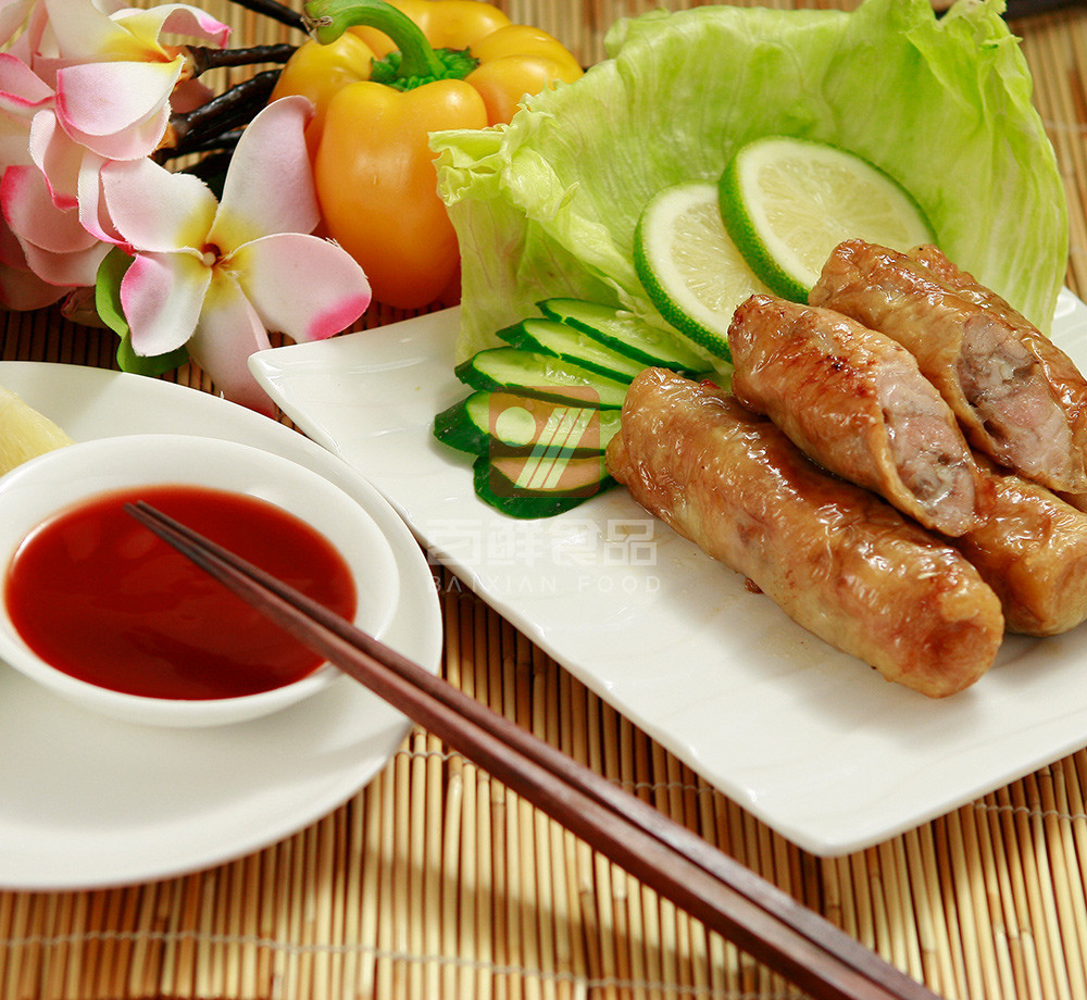 爆汁雞肉卷