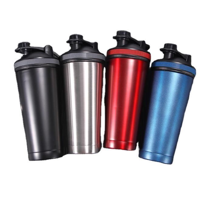 VIGFIT 600ml Custom logo stainless steel sport mixer blender protein shake bottle