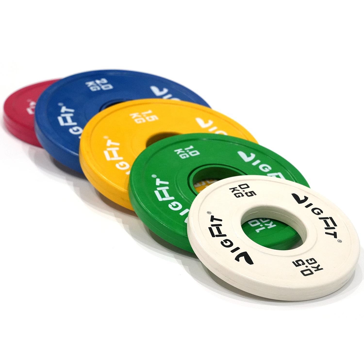 Hot Selling Weight Lifting Weight Plate Set Colored Environmental Rubber For Weightlifting, Powerlifting or Gymnastics