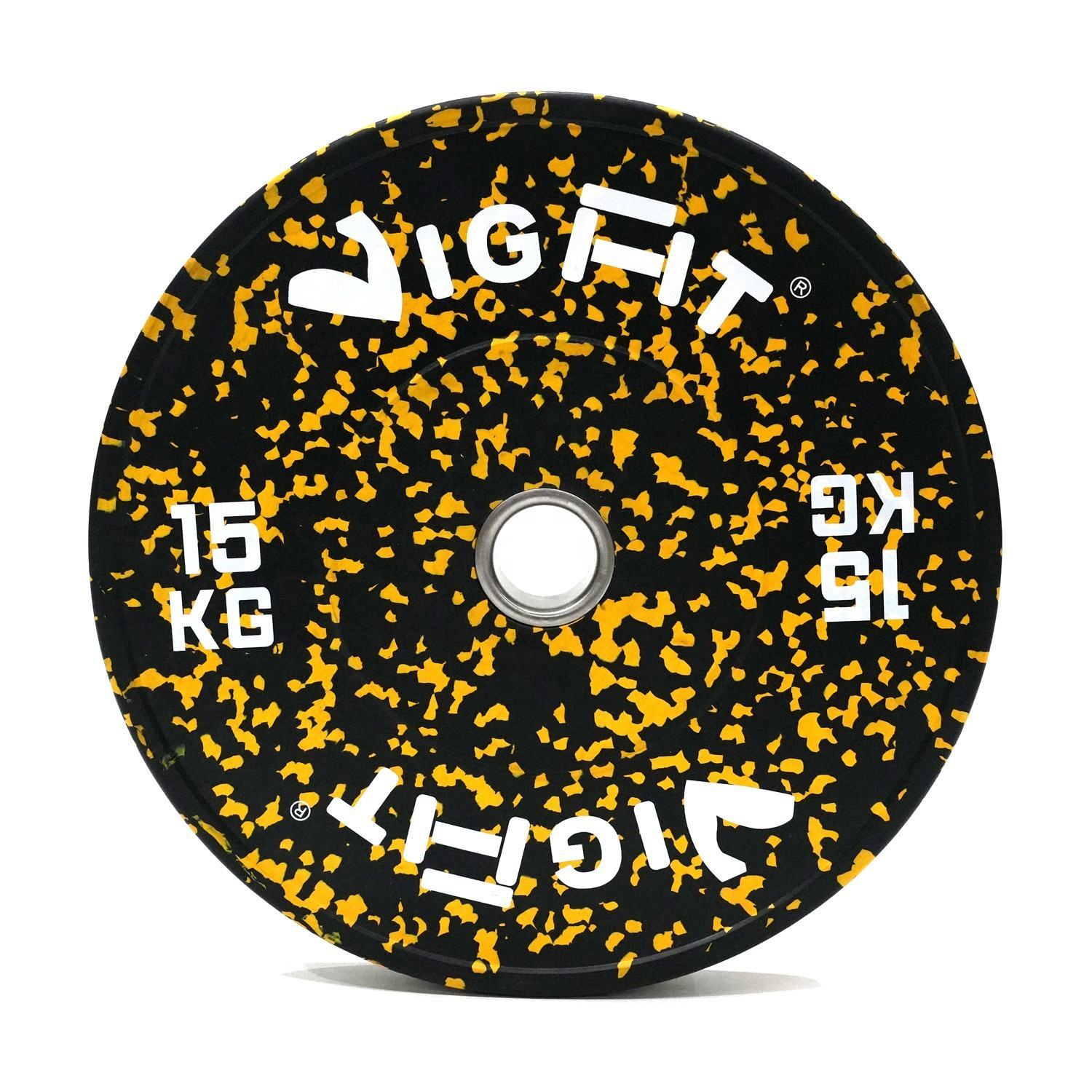 Full Rubber Weight Plate with Stainless Steel For Strength Training and Weightlifting Customized Colors
