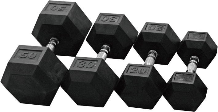 HEX RUBBER / PEV DUMBBELL