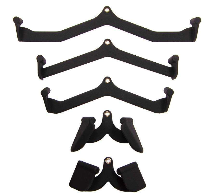 LAT Pull Down Bars Cable Machine Attachment Rowing T-bar V-bar Set Back Strength Training Handle Grips for Cable Machine