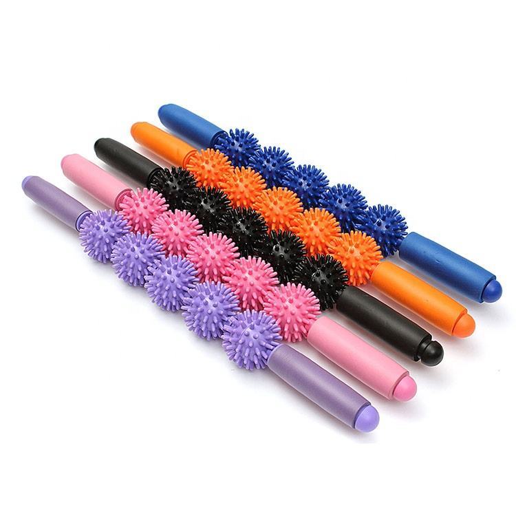 Colorful PVC; PE 2pc/3pc/4pc/5pc Muscle Massage Roller Stick