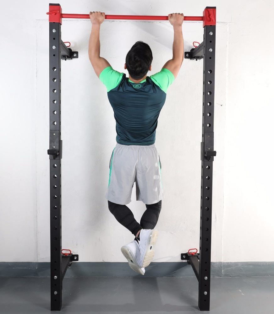 Wholesale Professional Wall Mount Squat Foldable Cross Fit Home Gym Equipment Multi Power Rack Cage