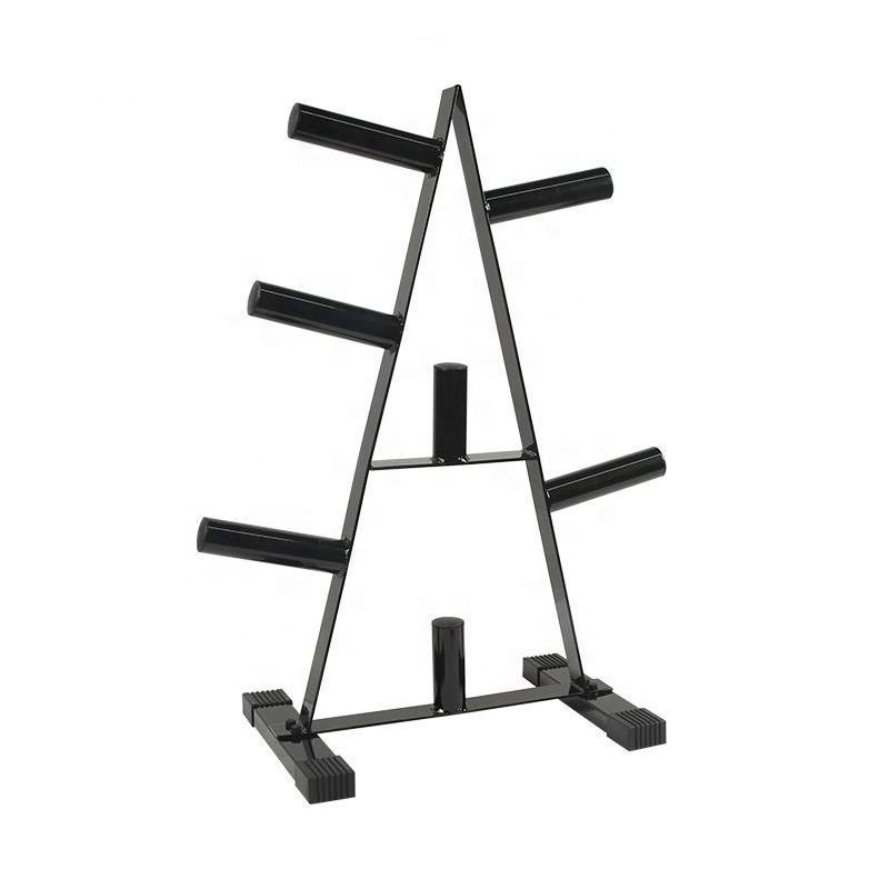 Weight Plate Tree with 7 Holders for Home Gym Storage Free Weight Stand Metal Steel Home Workout Storage Stand