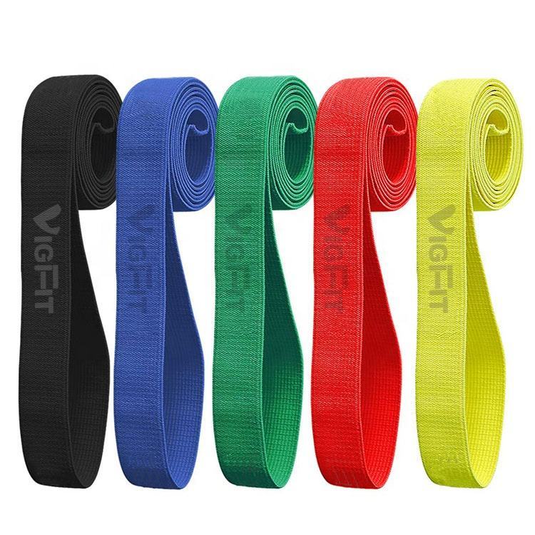 Fabric Pull Up Assistance Bands Set 5 Pack Stretch Resistance Heavy Duty Fitness Exercise Bands