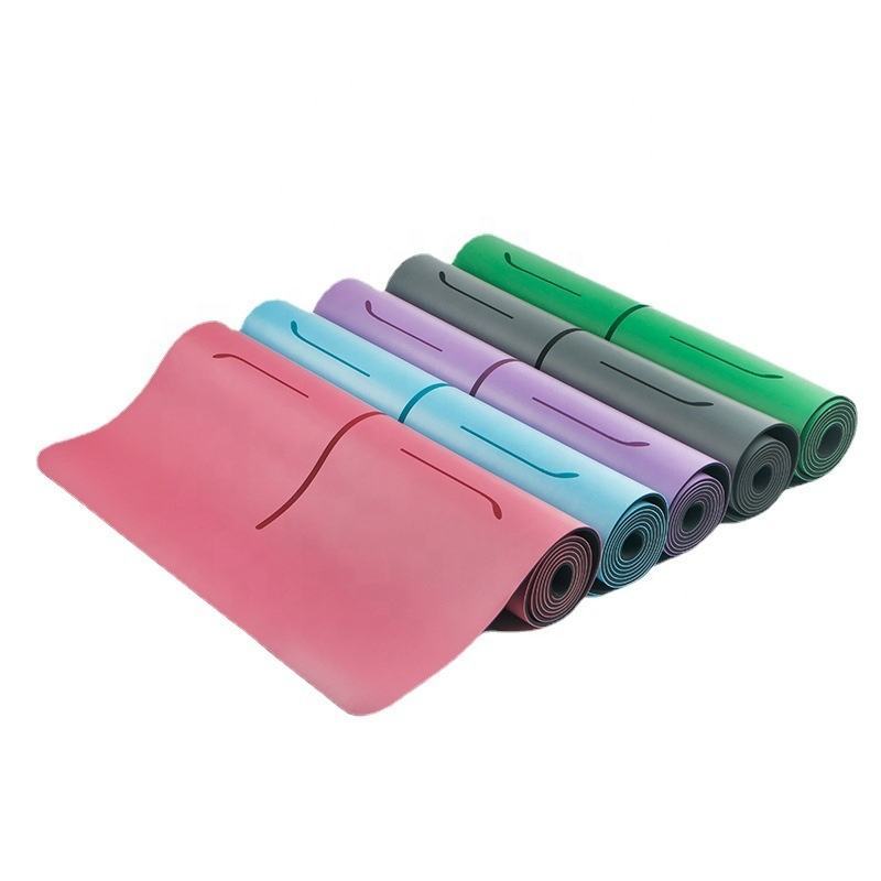 Professional customized PU natural rubber yoga mats PU Eco-friendly yoga mat set for fitness