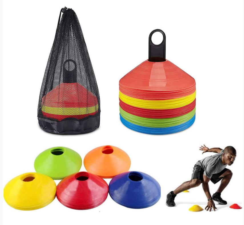 VIGFIT Workout custom Equipment Plastic colored stack short flat Agility training Disc Soccer football sports Cones