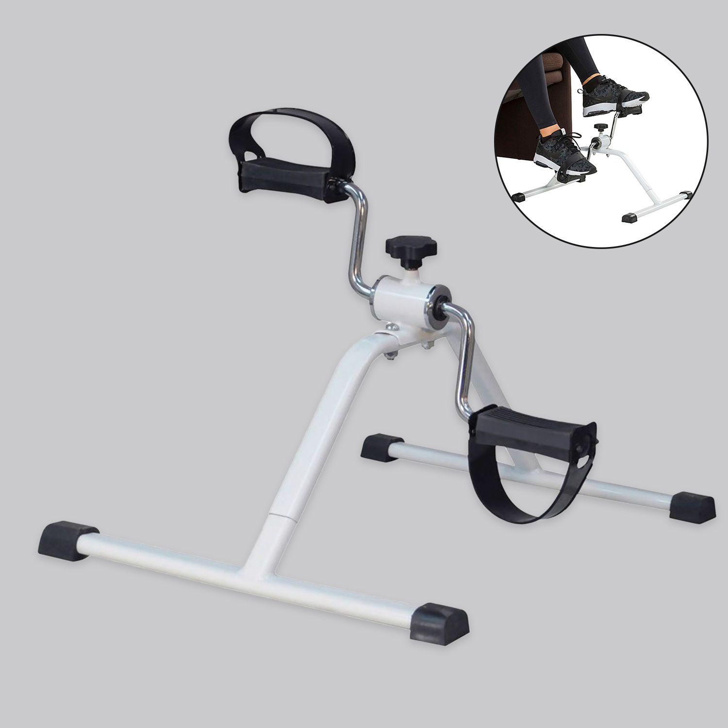 Portable Mini Pedal Exercise Bike Arm Leg Foot Resistance Cycle Pedal Exerciser for Home Pedal Exerciser