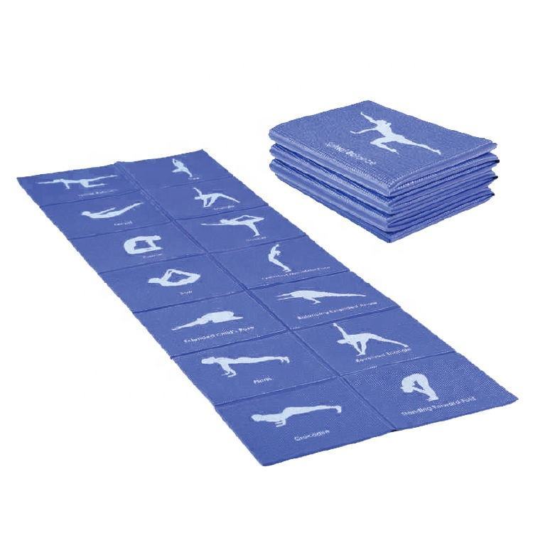 Vigor Eco-friendly Custom Print Fitness PVC Foldable Yoga Mat