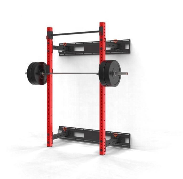 VIGFIT Commercial functional trainer power sand wall mounted foldable gym equipment squat rack