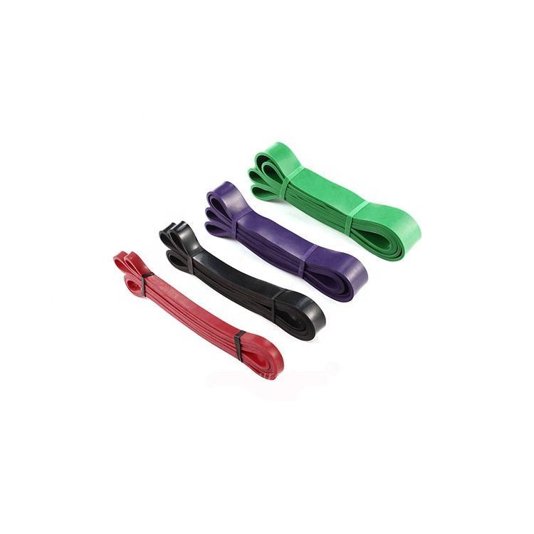 Wholesale Customized Color Fitness gym latex Exercise Bands Power Resistance Band