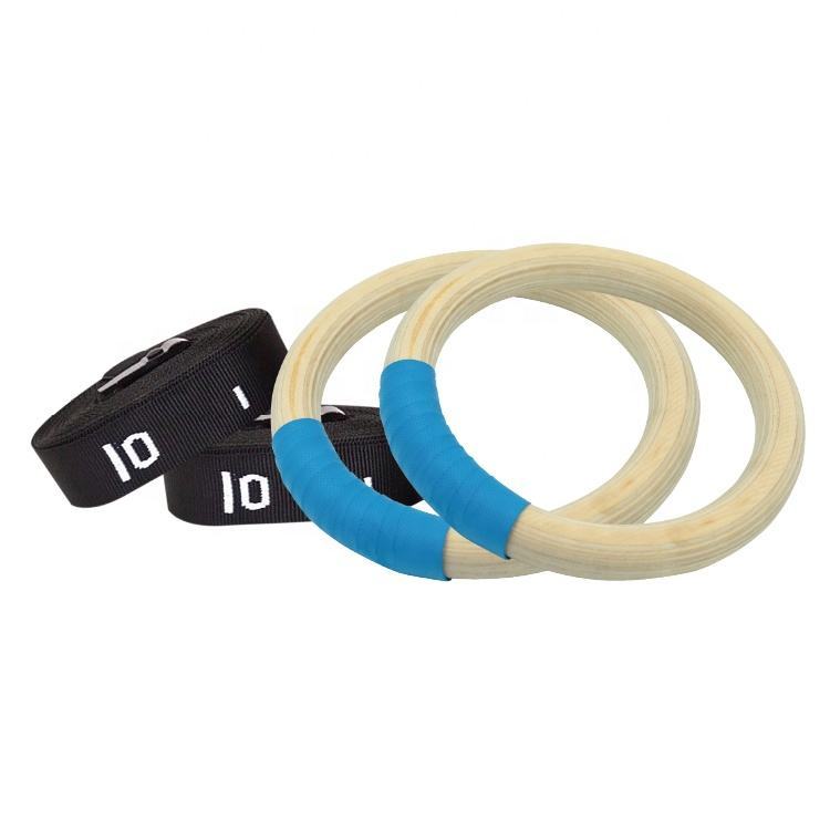 New wholesale factory price wooden gym rings gymnastics wood
