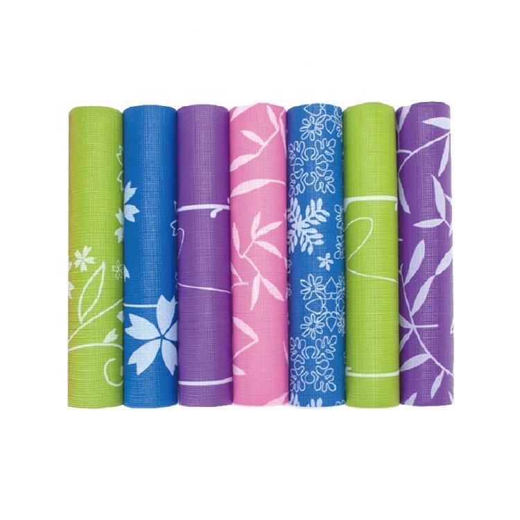 Hot Selling high quality natural rubber yoga mat with logo 6mm custom print fitness pvc yoga mats with logo