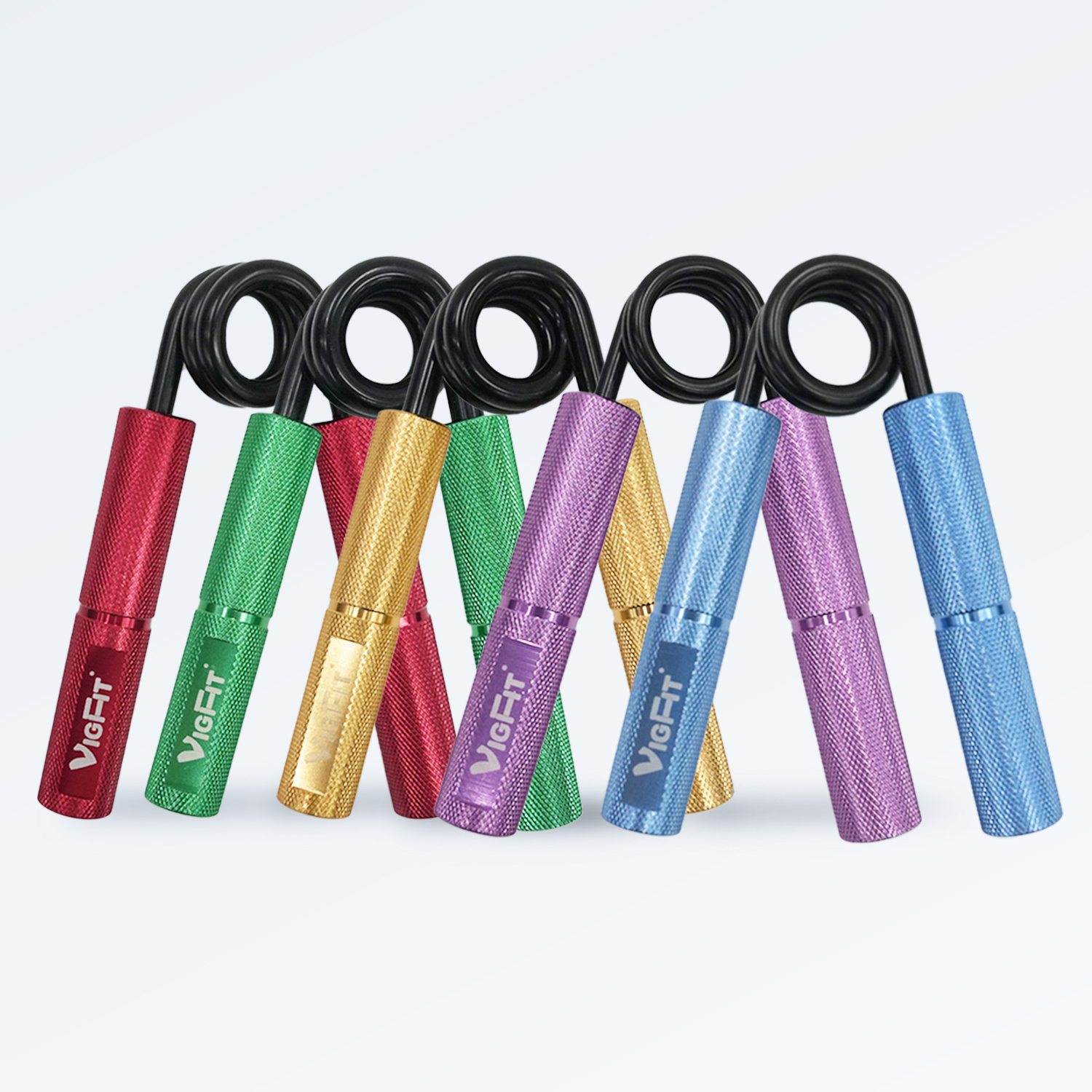 No Slip Heavy-Duty Grippers Strengthener Colorful Metal Hand Grip Strengthener for Hand Exercisers