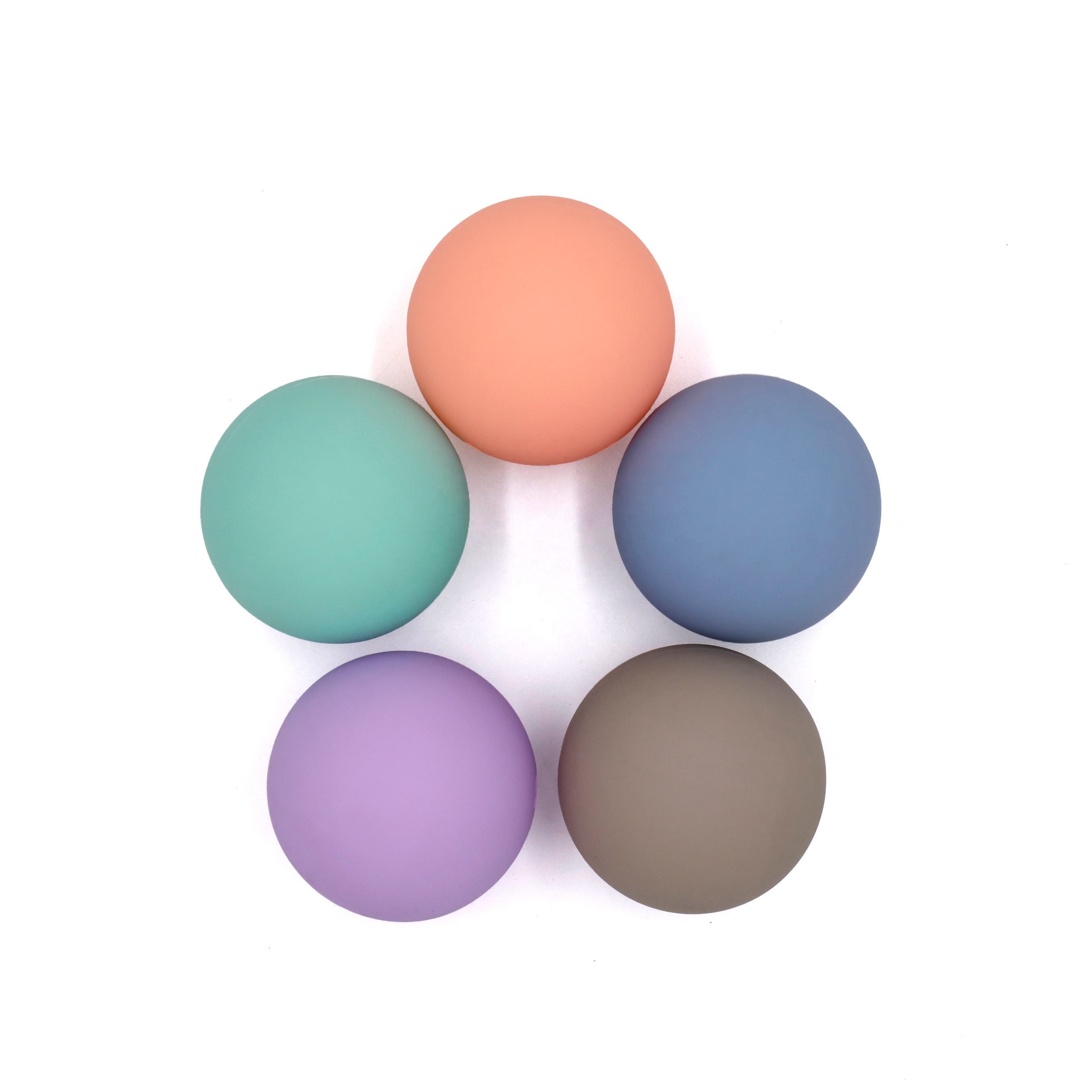 VIGFIT Silicone Massage Lacrosse Ball for Myofascial Release, Point Therapy, Muscle Knots, and Yoga Therapy ball