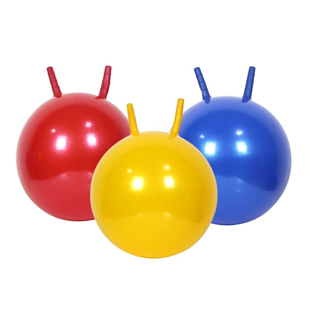 Kids Outdoor Inflatable Jumping Hopping Bouncy Balls With Handles