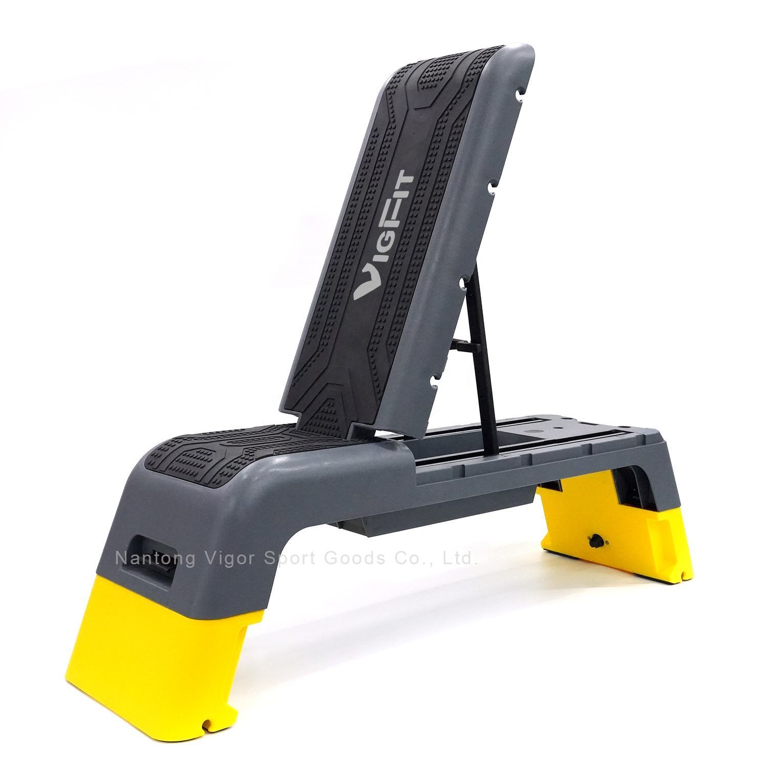 Wholesale High Quality Aerobic Stepper Adjustable Steps Fitness Bench Platform Custom Logo Board Step Exercise