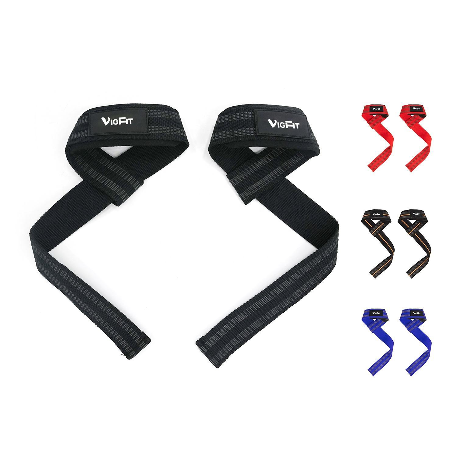 Cotton Hard Pull Wrist Band with Cushioned Wrist Padded and Anti-Skid Silicone for Weightlifting Training