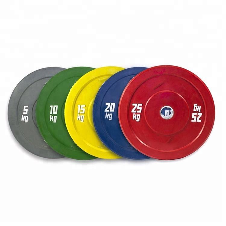 Wholesale Hot Sale Factory Price Colored Rubber Bumper Weight Plate