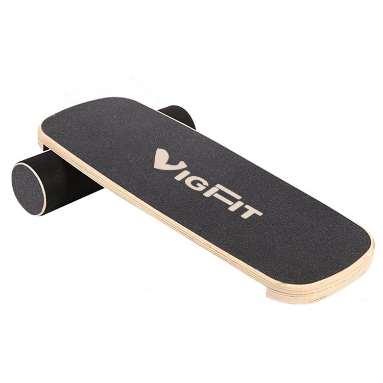 Wooden Balance Board Trainer Rocker Board Wood Fitness Training Equipment Non-slip tread Core Training