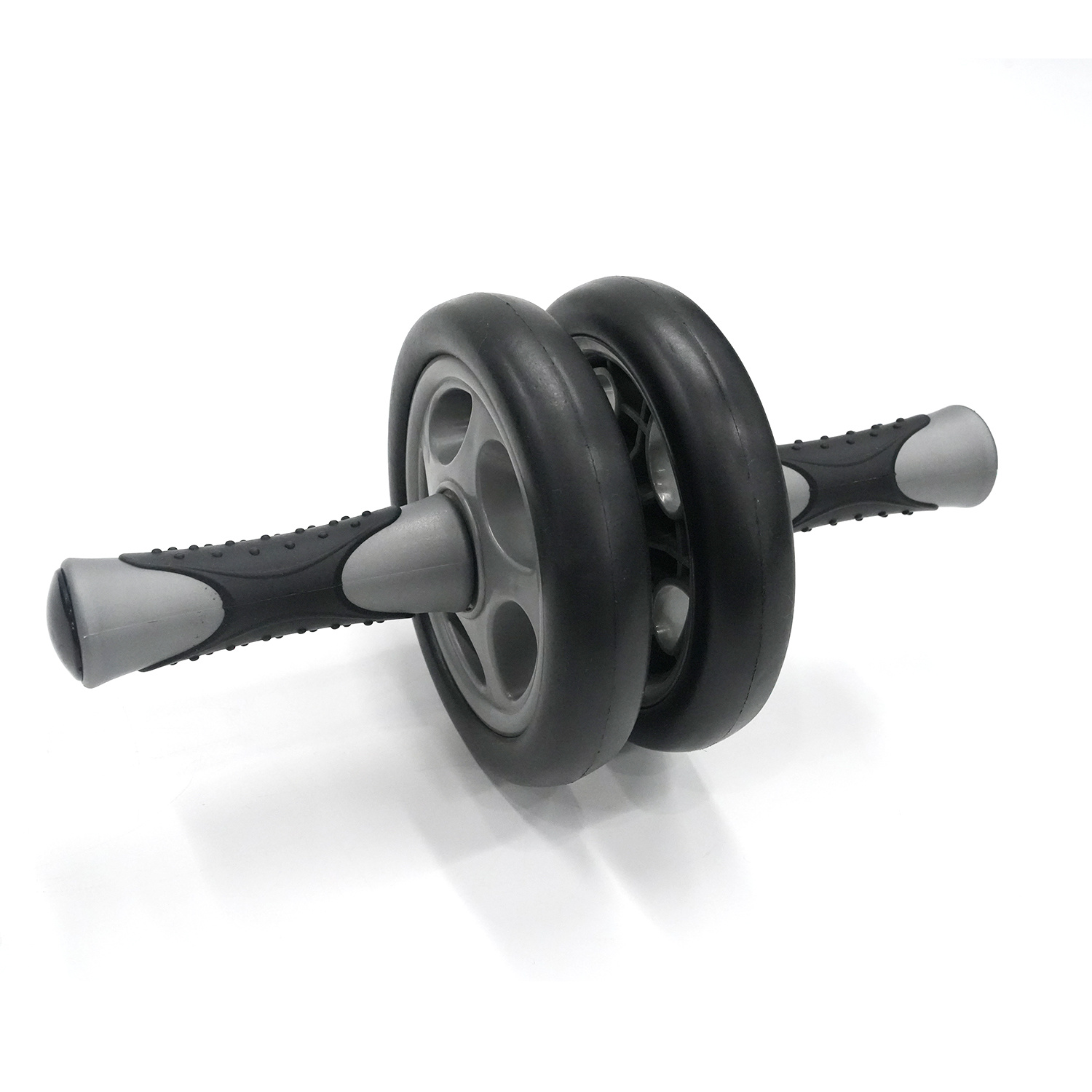 Dual Wheel Silent Abdominal Wheel Roller Exercise Fitness Gym Equipment Belly Fat Burner