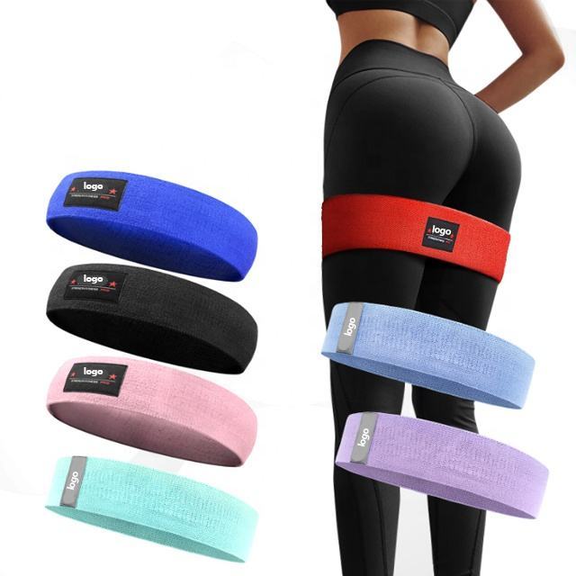 High quality soft fitness exercise yoga custom butt hip trainer resistance loop set