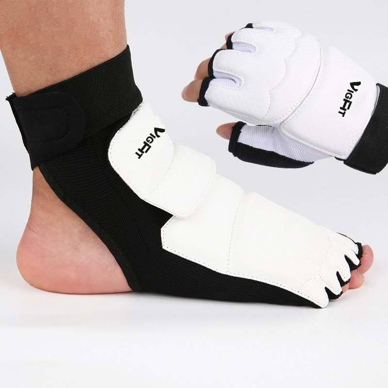 VIGFIT S-XXL Taekwondo Handschützer Fußschützer Tragen Kickboxen Kicker Taekwondo Körperschützer