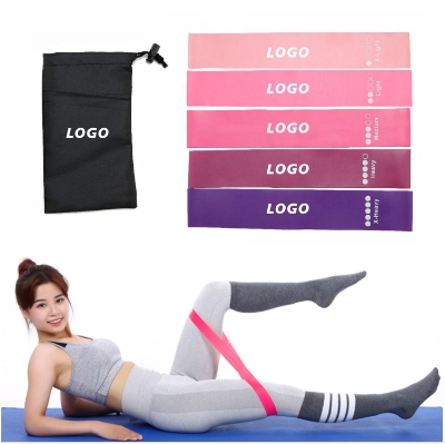 Hochwertiges elastisches Elastizitäts-Loop-Band-Set Benutzerdefinierte Übung Latex Gym Home Fitness Workout Stretch Mini Loop Band Set