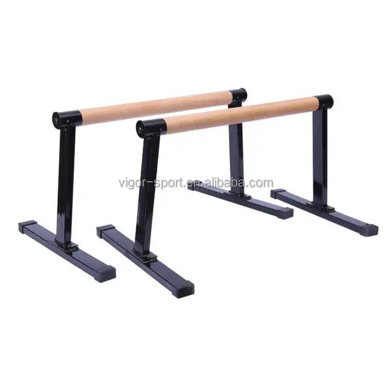 VIGFIT Holz Parallettes Set Bars Holzgriff Push Up Bar Push Up Stand