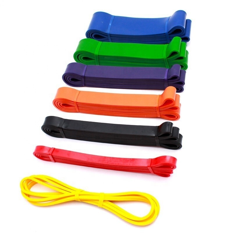 Heißer Verkauf TPE Widerstandsband OEM Loop Übung Farbe Elastic Stretch Yoga Fitness Zubehör Home Gym hohe Qualität