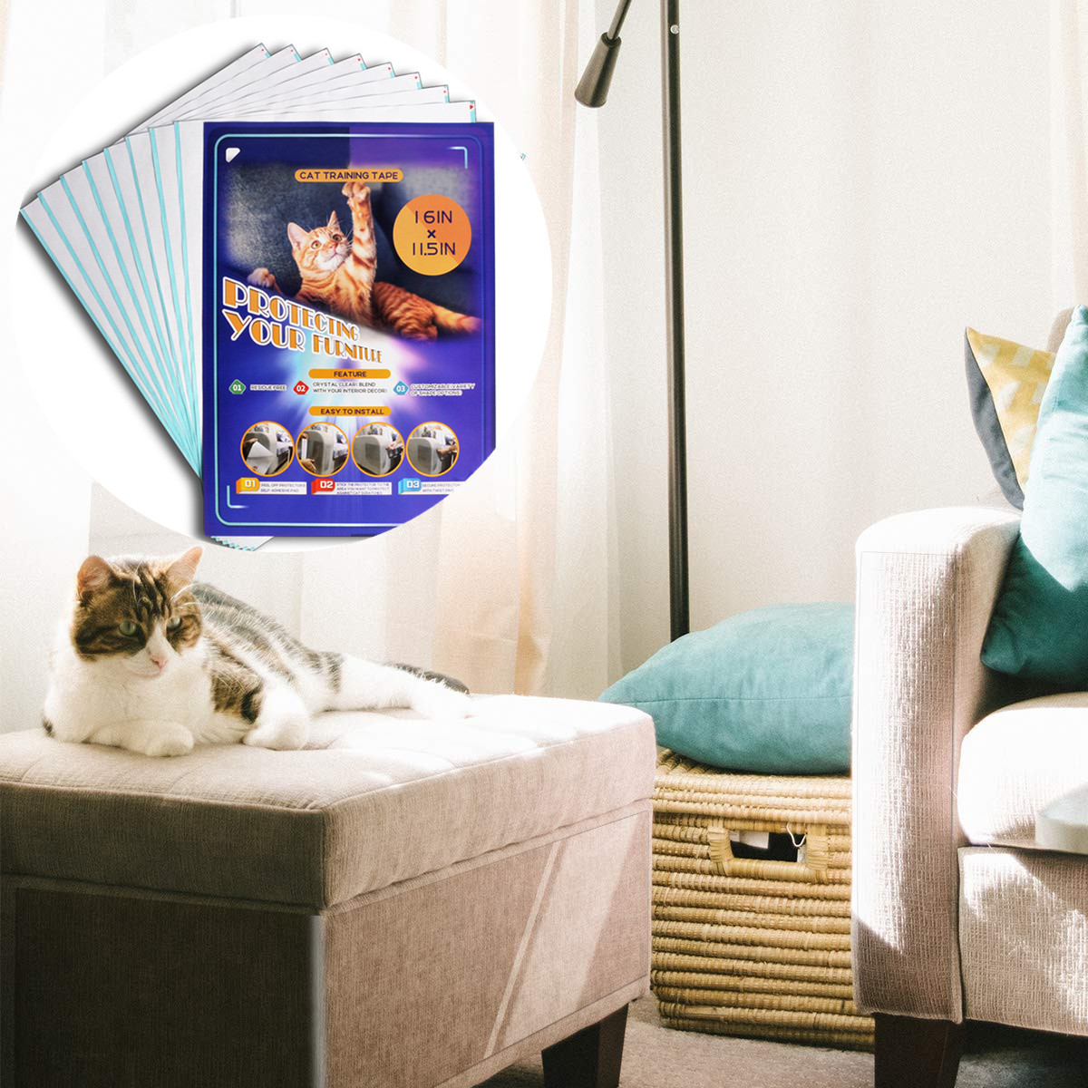 Cat Scratch Deterrent Tape