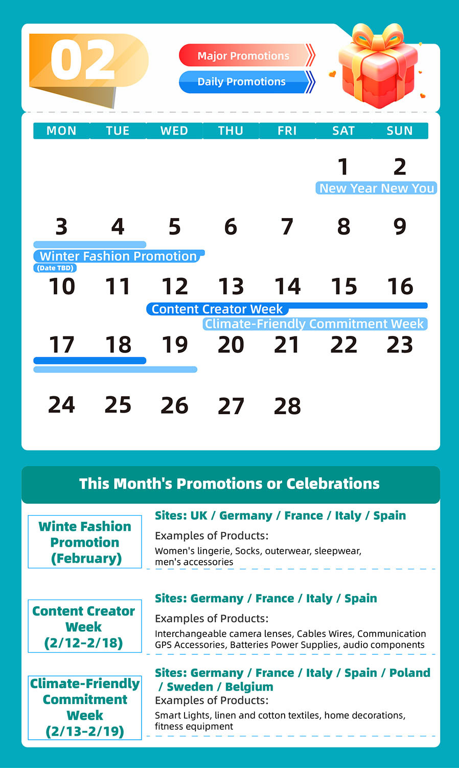 Amazon February Promotions and Events