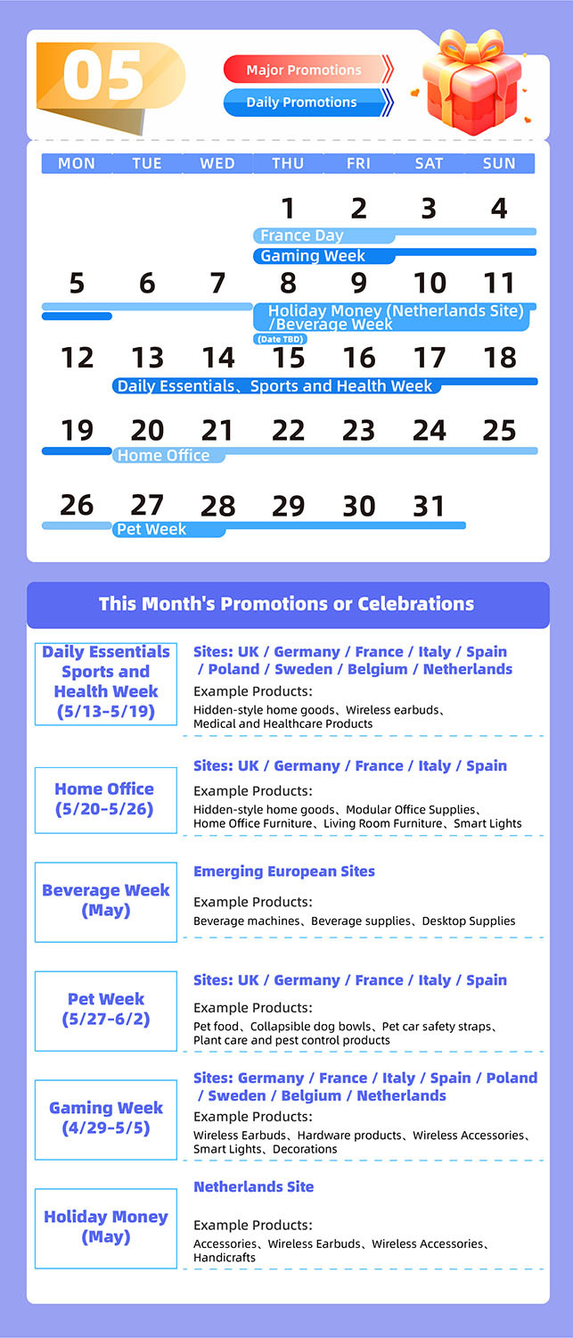 Amazon May Promotions and Events