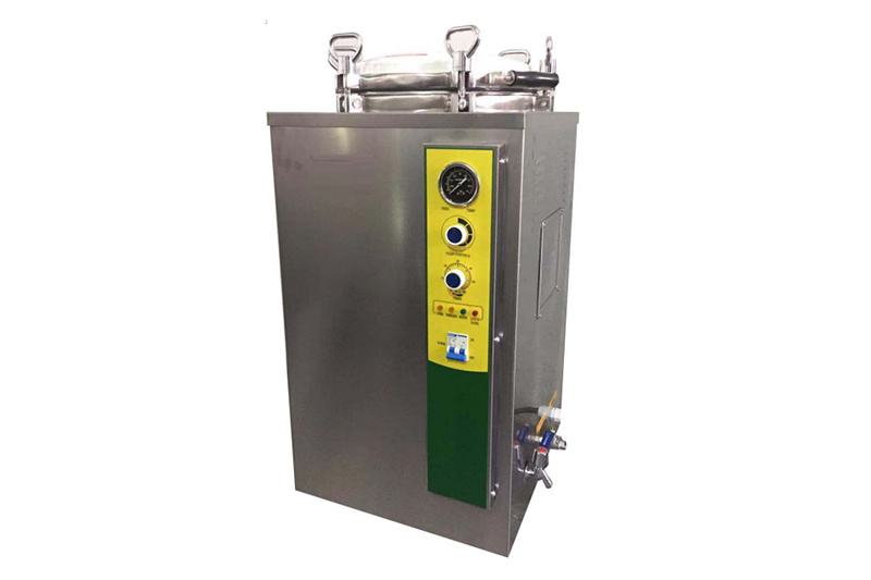 Sterilizer with two stainless steel sterilizing baskets