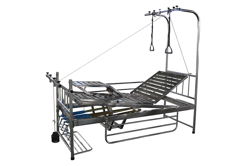 304 Stainless Steel Orthopedics Traction Hospital Medical Bed With 4 Fucntions