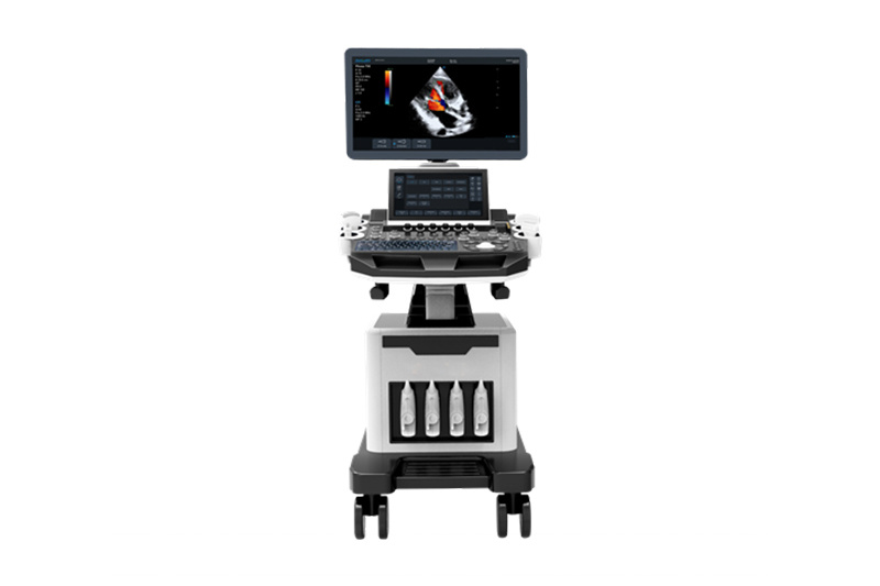 Medical Color Doppler Ultrasound Instrument Scanner Trolley Cart