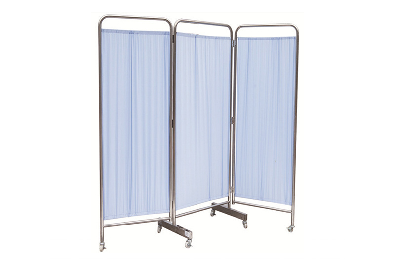 3 Sections Stainless Steel Patient Screen