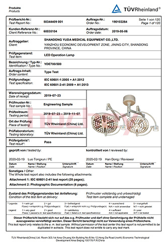 Informe de prueba TUV