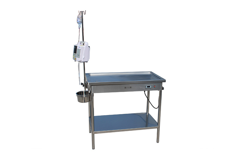 Aço inoxidável temperatura constante Pet Tratamento Operating Table