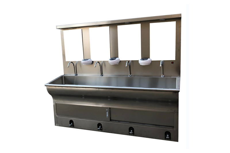 Aço inoxidável Mão Sink 4 Pessoa