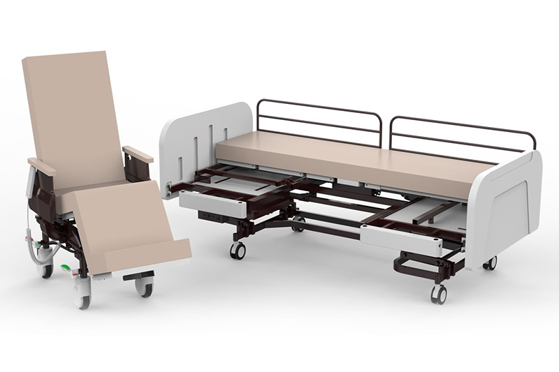 Cama De Enfermagem De Cuidados De Casa De Luxo