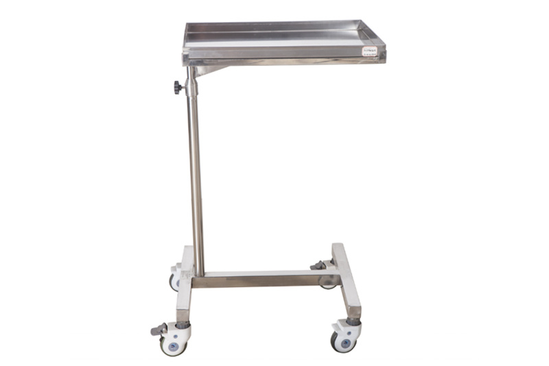 Aço inoxidável Single Rod Square Tray Bracket