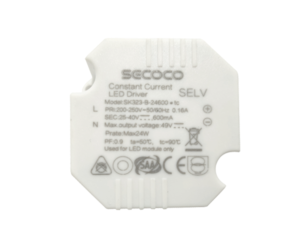 SK323-B-24600 24W Flicker free nond-dimming driver