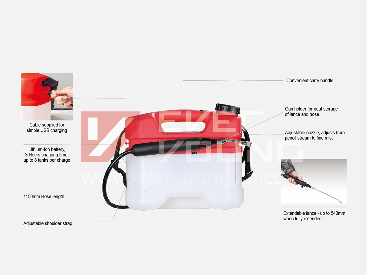 Rechargeable sprayer